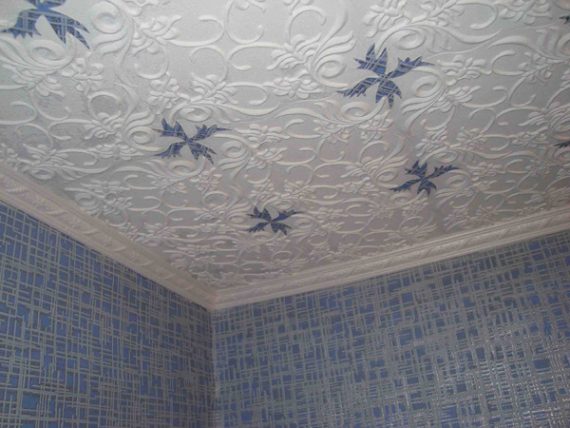 Клеевой потолок как вариант облицовки